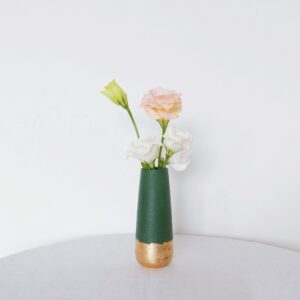 Sherwood vase with soft pastel posy